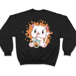 Cute Cat Boba Bubble Tea Kawaii Anime Japanese Teen Girls_1 T Shirt - Dream Art Europa