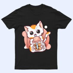 Cute Cat Boba Tea Bubble Tea Anime Kawaii T Shirt