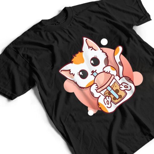 Cute Cat Boba Tea Bubble Tea Anime Kawaii T Shirt