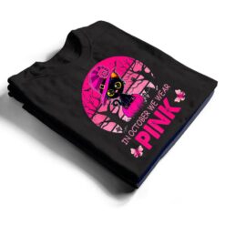 Cute Cat Breast Cancer Awareness In October We Wear Pink T Shirt - Dream Art Europa