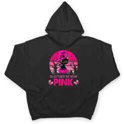 Cute Cat Breast Cancer Awareness In October We Wear Pink T Shirt - Dream Art Europa