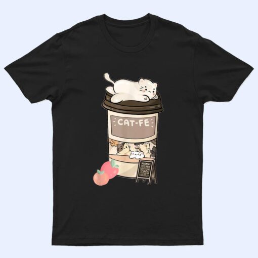 Cute Cat Cafe, Kawaii Cat Coffee, Anime Neko Kitty, Cat Puns T Shirt