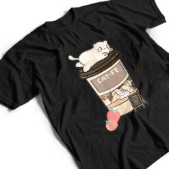 Cute Cat Cafe, Kawaii Cat Coffee, Anime Neko Kitty, Cat Puns T Shirt - Dream Art Europa