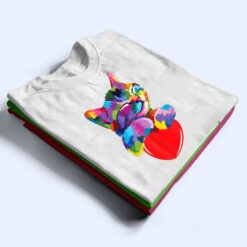 Cute Cat Gift for kitten lovers Colorful Art Kitty Adoption T Shirt - Dream Art Europa