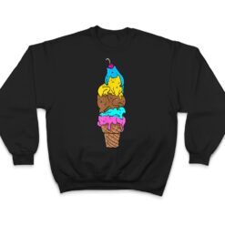 Cute Cat Ice Cream - Kitty Cat Dessert T Shirt - Dream Art Europa