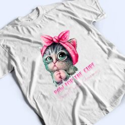 Cute Cat Mom Breast Cancer Awareness Paw For He Cure T Shirt - Dream Art Europa