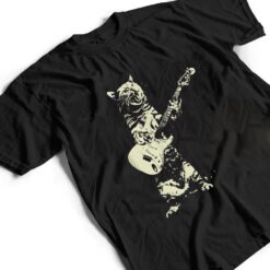 Cute Cat Playing Guitar T Shirt - Dream Art Europa