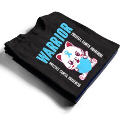 Cute Cat Warrior Prostate Cancer Awareness For Men And Women T Shirt - Dream Art Europa