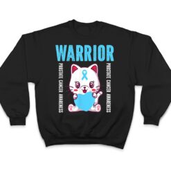 Cute Cat Warrior Prostate Cancer Awareness For Men And Women T Shirt - Dream Art Europa