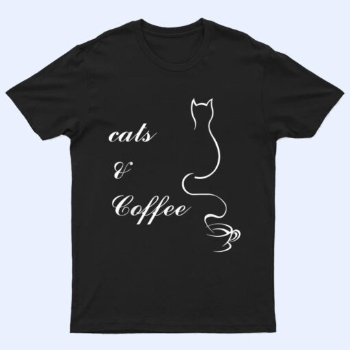 Cute Cats and Coffee T Shirt