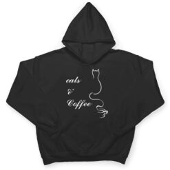 Cute Cats and Coffee T Shirt - Dream Art Europa