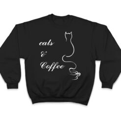 Cute Cats and Coffee T Shirt - Dream Art Europa