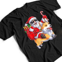 Cute Christmas Santa Claus Riding Corgi Xmas Boy Corgmas Dog T Shirt - Dream Art Europa