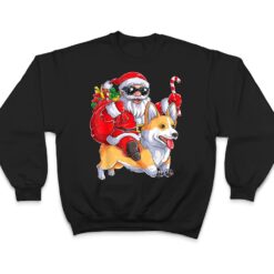 Cute Christmas Santa Claus Riding Corgi Xmas Boy Corgmas Dog T Shirt - Dream Art Europa