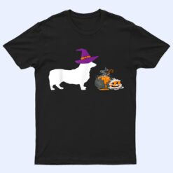 Cute Corgi Wizard Hat Halloween Funny Dog Owner Costume T Shirt