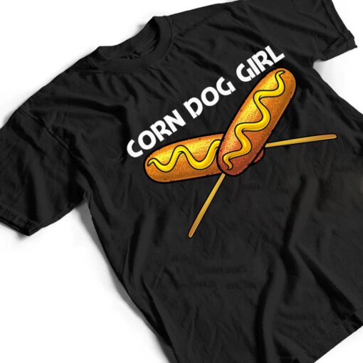 Cute Corn Dog Design For Girls Mom Corn Dog Fast Food Lovers T Shirt