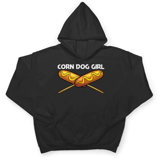 Cute Corn Dog Design For Girls Mom Corn Dog Fast Food Lovers T Shirt