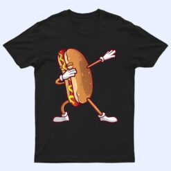 Cute Dabbing Hot Dog Design Dancing Food T Shirt