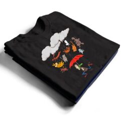 Cute Funny Canine Feline Lover, It's Raining Cats and Dogs T Shirt - Dream Art Europa