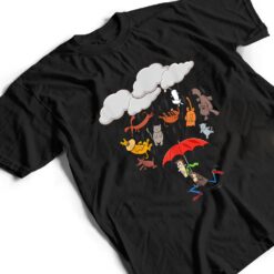 Cute Funny Canine Feline Lover, It's Raining Cats and Dogs T Shirt - Dream Art Europa