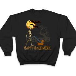 Cute Funny Happy Halloweenie Dachshund Halloween Dog Lover T Shirt - Dream Art Europa