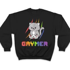 Cute Gaming Cat Gay Gamer T Shirt - Dream Art Europa