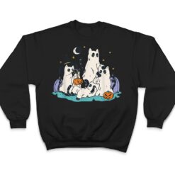 Cute Ghost Cats Cat Ghosts Funny Halloween Outfit Costumes T Shirt - Dream Art Europa