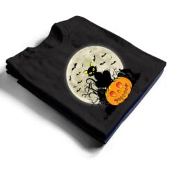 Cute Halloween Black Cat Witch Hat Pumpkin T Shirt - Dream Art Europa