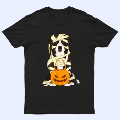 Cute Halloween Costume Bernese Mountain Dog Mummy Dog Lover T Shirt