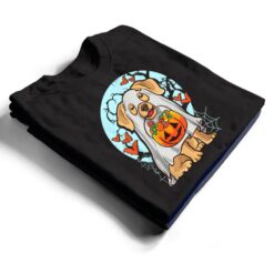 Cute Halloween Dog Ghost Costume Trick Treat Pumpkin T Shirt - Dream Art Europa