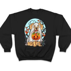 Cute Halloween Dog Ghost Costume Trick Treat Pumpkin T Shirt - Dream Art Europa