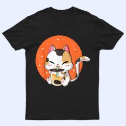 Cute Kawaii Cat Boba Bubble Milk Tea Anime Neko Kitten T Shirt