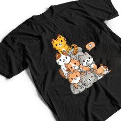 Cute Kawaii Cat Kitty Meowtain Cats Pile Chibi Women Girls T Shirt - Dream Art Europa