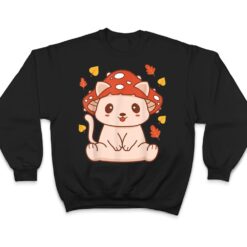 Cute Kawaii Toadstool Cat - Aesthetic Mushroom Kitten T Shirt - Dream Art Europa