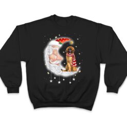 Cute Leonberger With Santa Hat Christmas Dog Lover T Shirt - Dream Art Europa