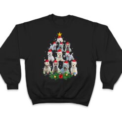 Cute Maltese Dog Christmas Tree Lights Santa Hat Gifts Decor T Shirt - Dream Art Europa