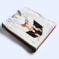 Cute Pink Sphynx Cat Pocket Premium T Shirt - Dream Art Europa