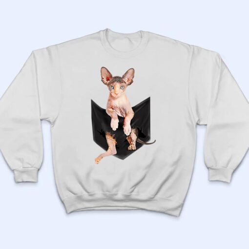 Cute Pink Sphynx Cat Pocket Premium T Shirt