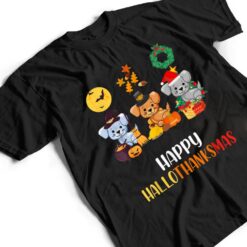 Cute Puppy Halloween Dog Christmas Happy Hallothanksmas Dog T Shirt - Dream Art Europa