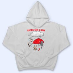 Cute Raining Cats And Dogs, Pet Lovers T Shirt - Dream Art Europa