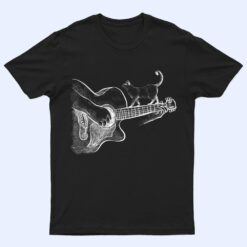 Cute Siamese Cat Guitar Player T Shirt