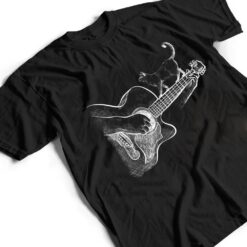 Cute Siamese Cat Guitar Player T Shirt - Dream Art Europa