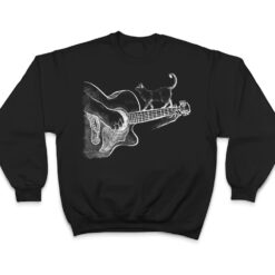 Cute Siamese Cat Guitar Player T Shirt - Dream Art Europa