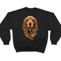 Cute Spaniel dog in a flower head wreath Cocker Spaniel T Shirt - Dream Art Europa