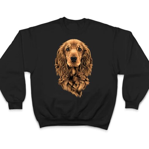 Cute Spaniel dog in a flower head wreath Cocker Spaniel T Shirt