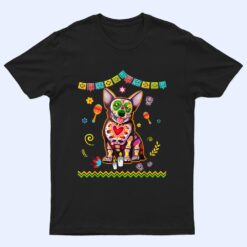 Cute Sugar Skull Corgi Dog Dia de Muertos Halloween Day T Shirt