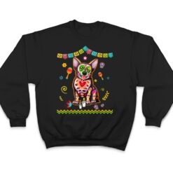 Cute Sugar Skull Corgi Dog Dia de Muertos Halloween Day T Shirt - Dream Art Europa
