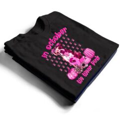 Cute We Wear Pink Boxer Breast Cancer Pumpkin Halloween T Shirt - Dream Art Europa