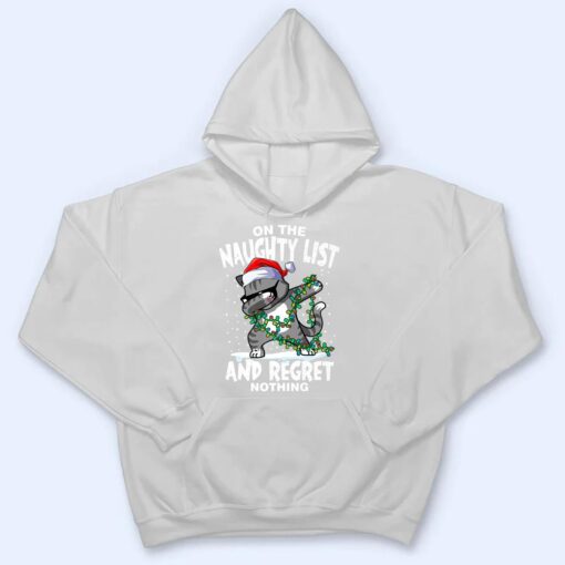 Dabbing Cat  On the Naughty List and I Regret Nothing T Shirt