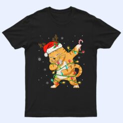 Dabbing Cat Santa Christmas Kids Boys Girls Catmas Xmas T Shirt